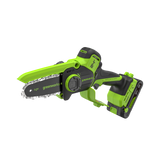 POWERALL 24V Mini Chainsaw 10cm Gen. II with Extension Pole - 2Ah Battery
