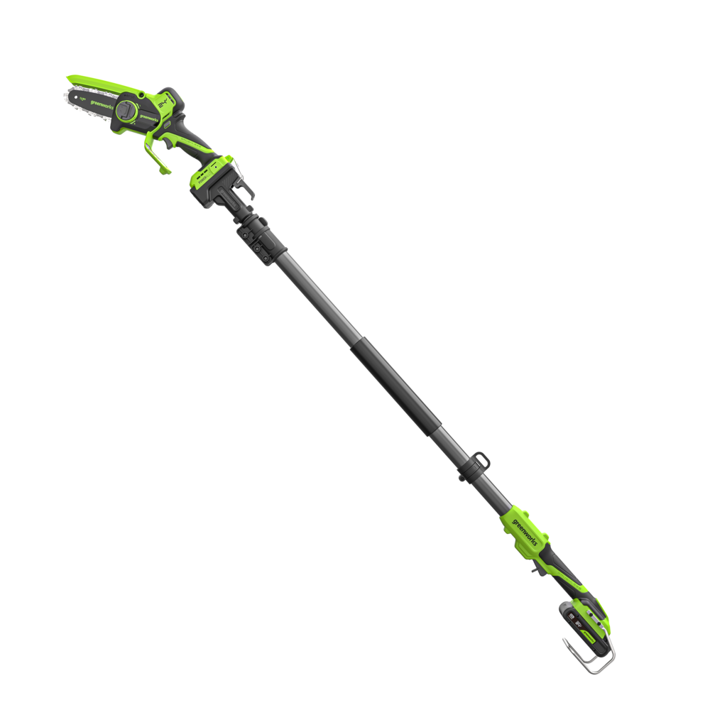 POWERALL 24V Mini Chainsaw 15cm Gen. II with Extension Pole - 2Ah Battery