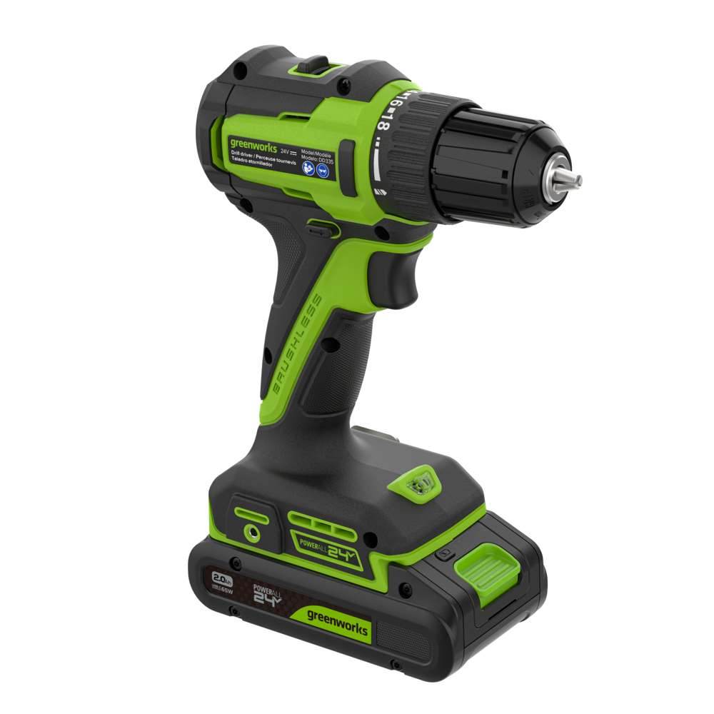 POWERALL 24V Drill Driver 35Nm - 2Ah Battery