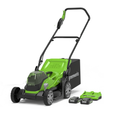 24V+24V Lawn Mower 36cm - 2x 2Ah Battery