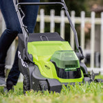 24V+24V Lawn Mower 36cm - 2x 4Ah Battery
