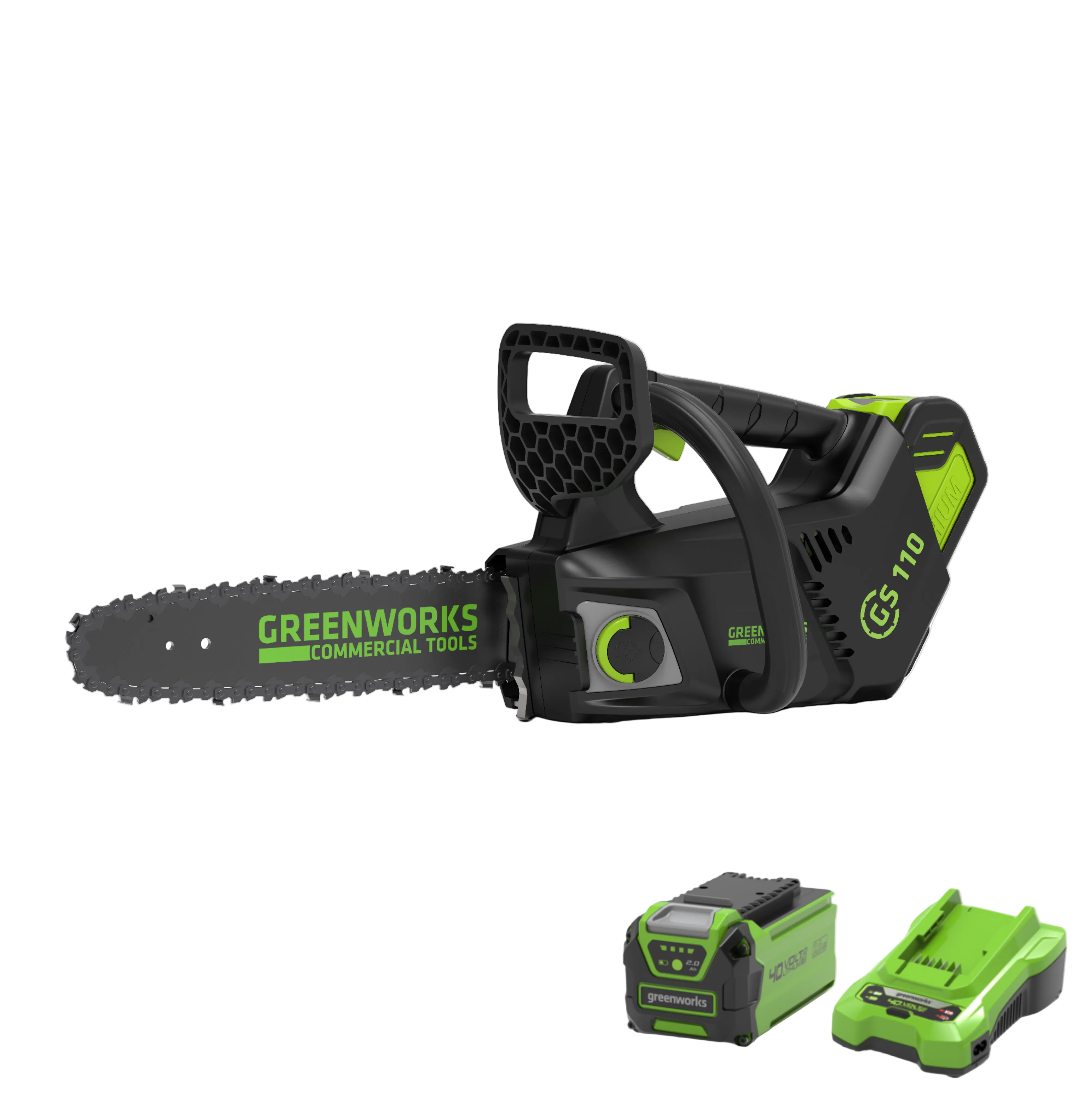 40V Chainsaw 25cm - 2Ah Battery