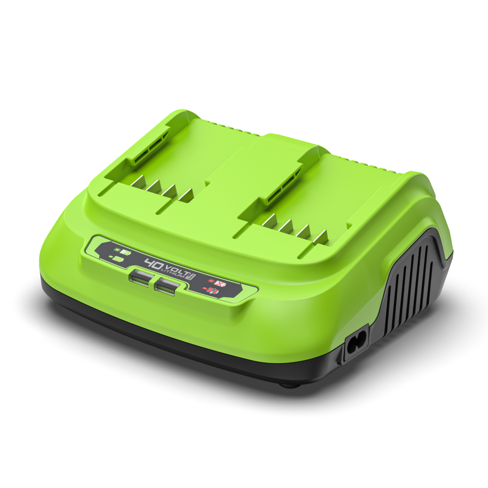 40V Dual Slot Rapid Charger 8A