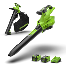 40V Leaf Blower / Leaf Vacuum 370 km/h - 2x 2Ah Battery