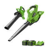 40V Leaf Blower / Leaf Vacuum 280 km/h - 2x 2Ah Battery