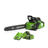 40V Chainsaw 40cm 1,8 kW - 2x 2Ah Battery