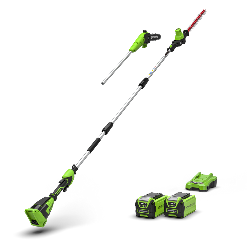 40V Pole Saw & Hedge Trimmer Gen. II - 2x 2Ah Battery