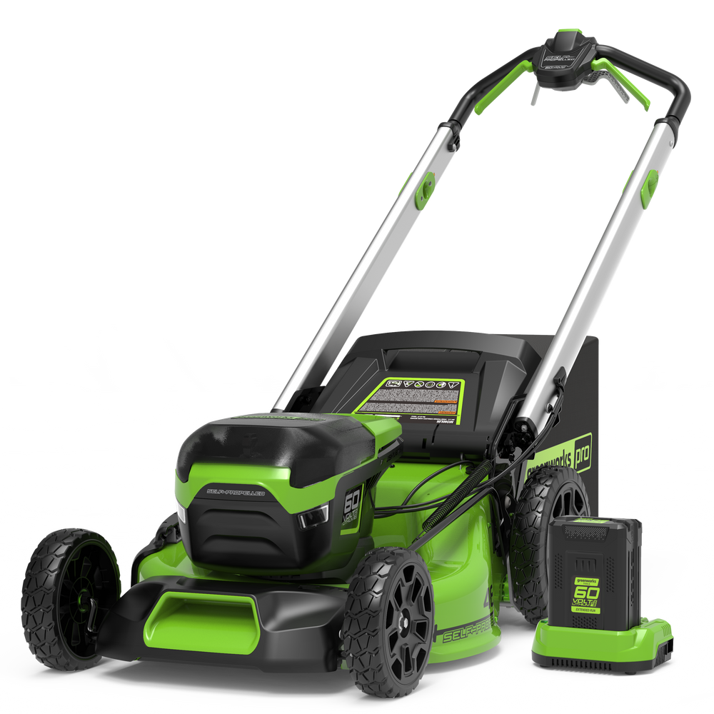 60V Battery Lawn Mower 46cm Self Propelled Greenworks