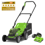 24V+24V Lawn Mower 36cm - 2x 4Ah Battery