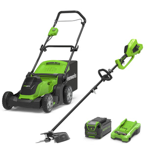 40V Lawn Mower 41cm + Brush Cutter 40cm Set