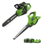 40V Chainsaw 40cm + Leaf Blower/Leaf Vacuum 186 km/h Set