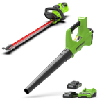 24V Hedge Trimmer 61cm + Leaf Blower 161 km/h Set