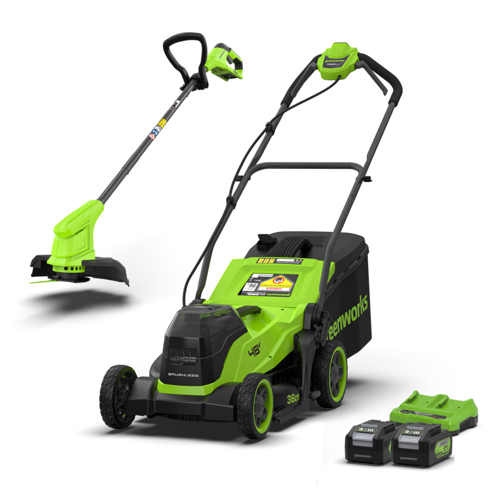 POWERALL 48V (24V x 2) Lawn Mower 36cm + 24V Grass Trimmer 25cm Gen. II Set