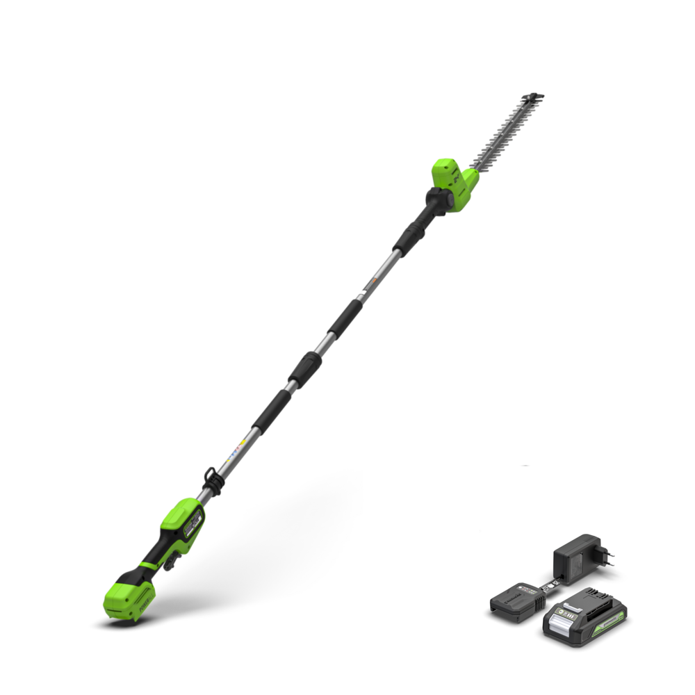 POWERALL 24V Pole Hedge Trimmer 51cm Gen. II - 2Ah Battery