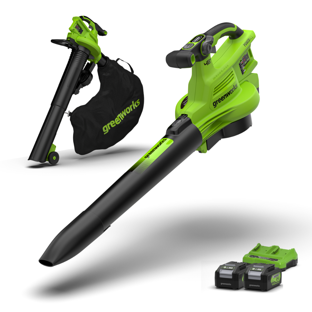 POWERALL 48V (24V x 2) Leaf Blower / Vacuum 386 km/h Gen. II - 2x 4Ah Battery